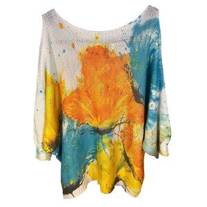 Colorful Luisa Ricci Womens Lightweight Knit Top S